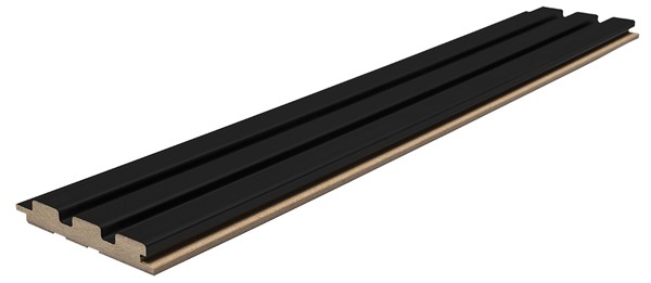 MDF PANEL ΜΕ 3D ΠΗΧΑΚΙΑ 505090 BEAT ST 16/119/2750mm BLACK NewPlan - Image 3