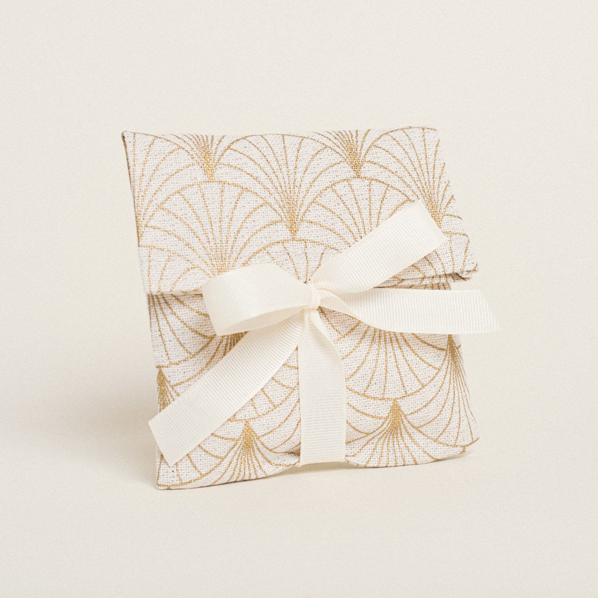 Beauty Home ΠΟΥΓΚΙ ΜΕ ΚΟΡΔΕΛΑ 12 x 17 cm ΕΚΡΟΥ ΜΕ ΧΡΥΣΟ ART DECO - Image 2