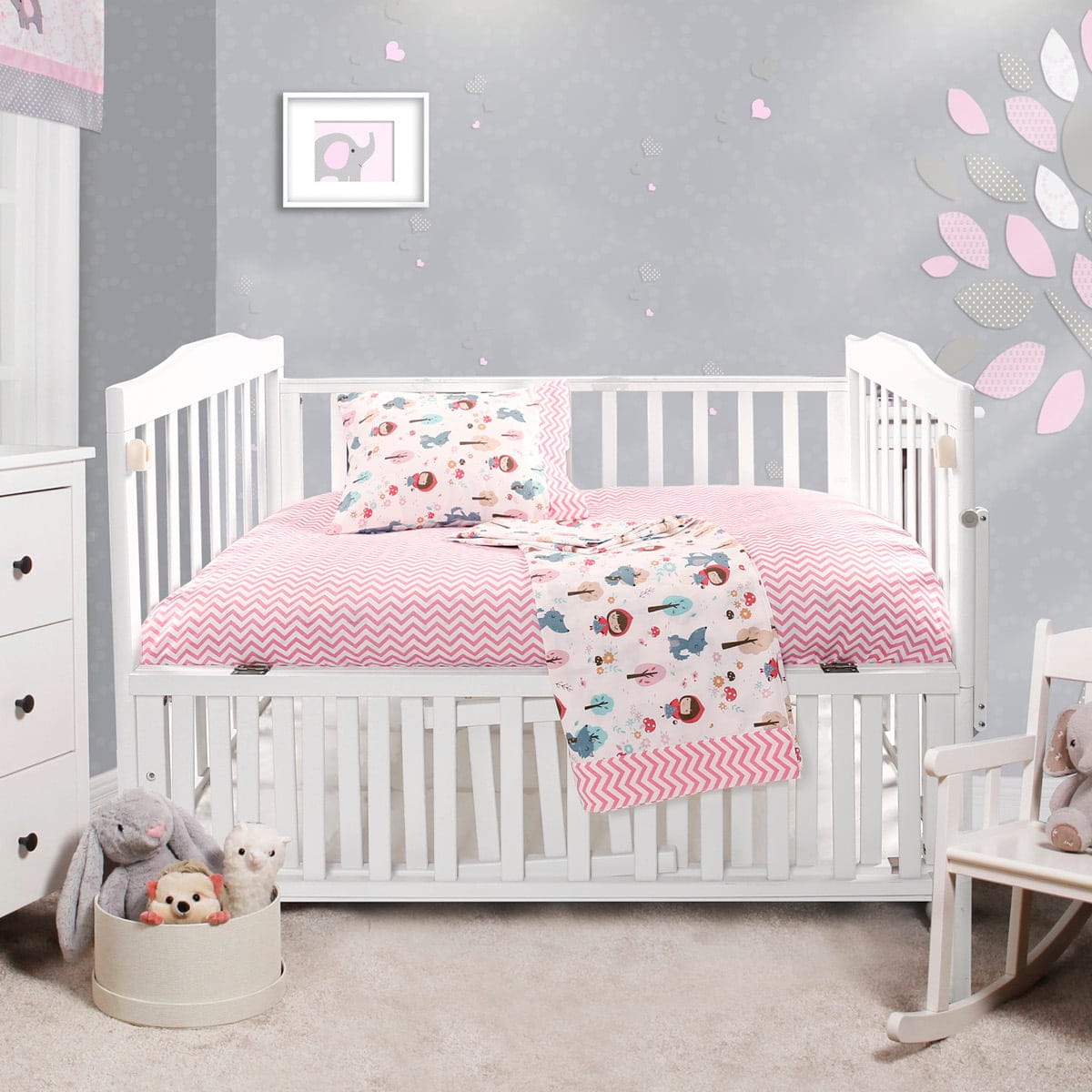 Beauty Home Σετ σεντόνια βρεφικά Art 5178 120x160 Ροζ