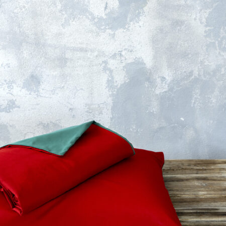 Σετ Παπλωματοθήκη Υπέρδιπλη Abalone - Red / Green