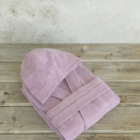 Μπουρνούζι με κουκούλα Zen - Large - Pale Mauve