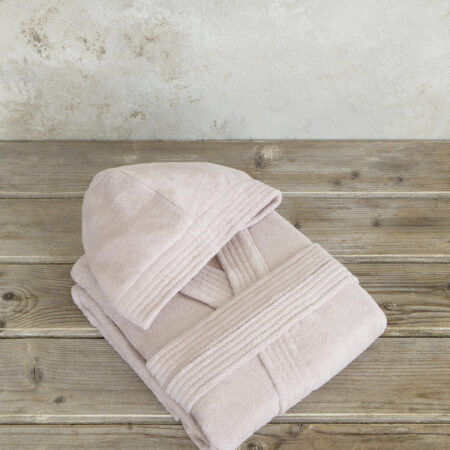 Μπουρνούζι με κουκούλα Zen - Large - Powder Pink