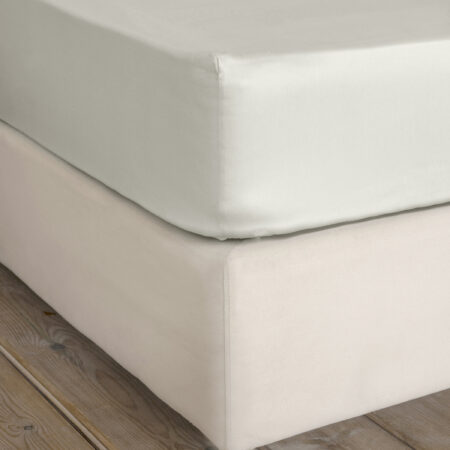 Σεντόνι Μονό με Λάστιχο Superior Satin - Fog Beige
