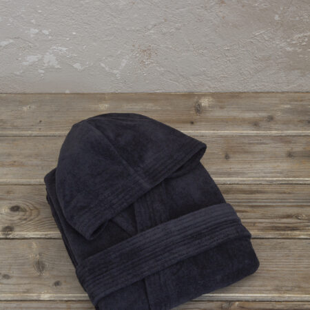 Μπουρνούζι με κουκούλα Zen - Small - Total Black