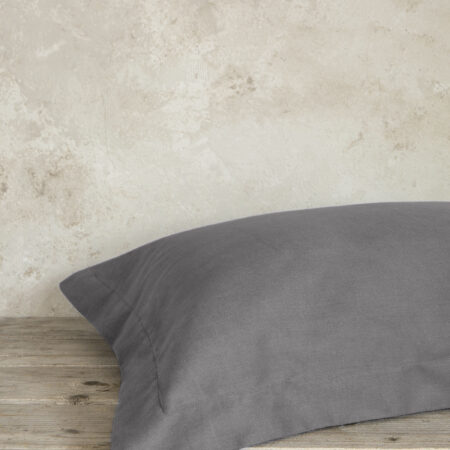Μαξιλαροθήκες Oxford Superior Satin - Shadow Gray
