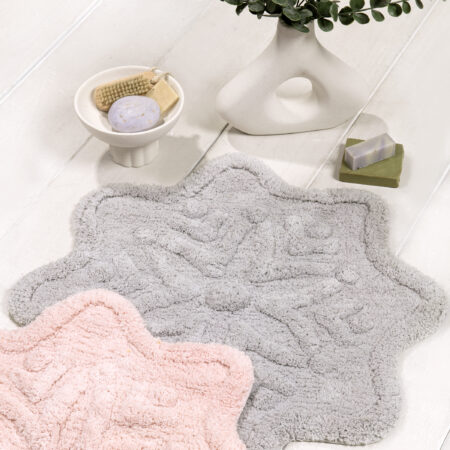 Πατάκι Μπάνιου 55x55 - Lily Light Gray