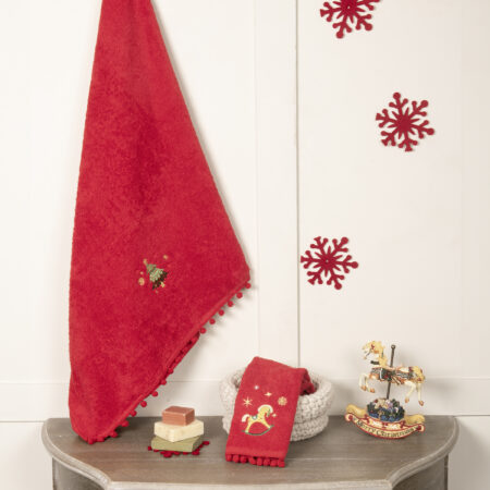 Σετ Πετσέτες (30x50 + 70x140) - Happy Christmas