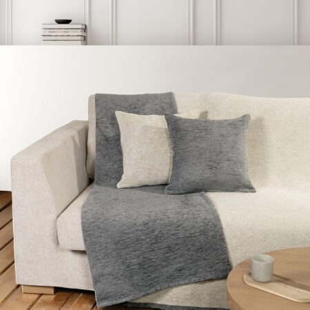 Ριχτάρι διπλής όψης 180x180 - Caldo Gray/Ivory