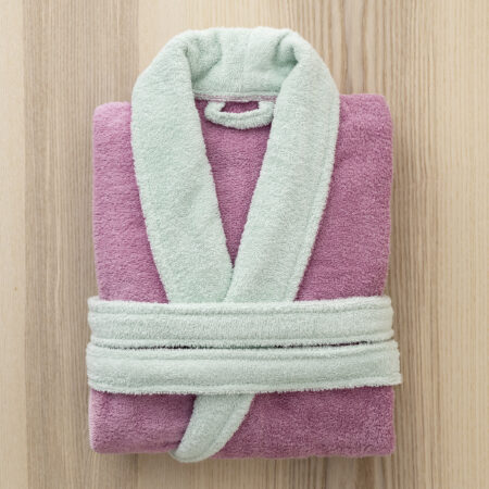 Μπουρνούζι Ease - Extra Large - Mauve Pink / Mint