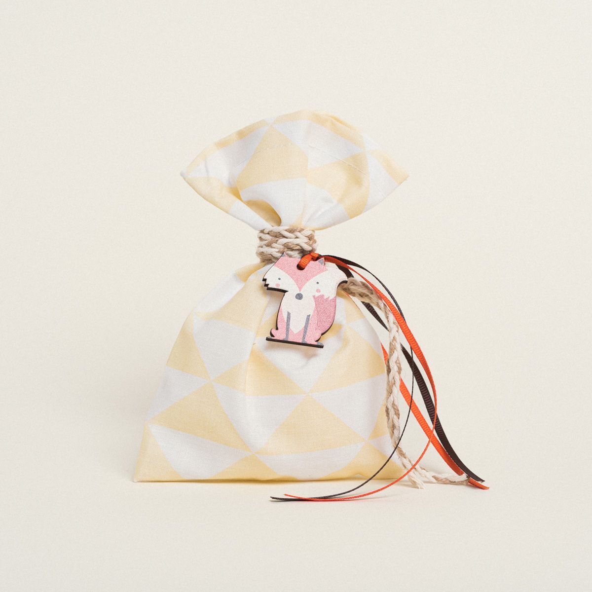 Beauty Home ΠΟΥΓΚΙ 12 x 17 cm ΤΡΙΓΩΝΑΚΙΑ ΠΟΠΛΙΝΑ ΚΙΤΡΙΝΟ