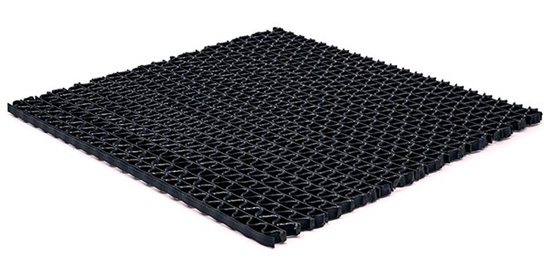ΠΛΑΣΤΙΚΟ ΔΑΠΕΔΟ ZIGZAG ΜΑΤ 8mm BLACK 1.20Μ NewPlan