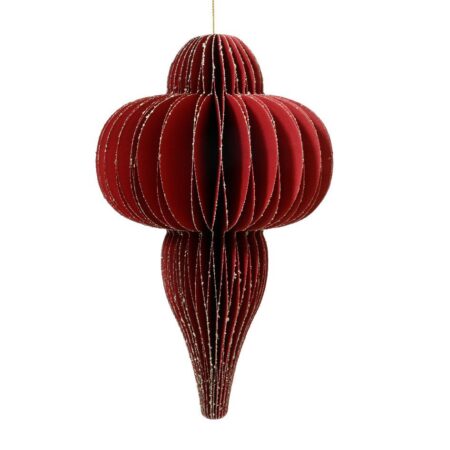 Beauty Home Κόκκινο Στολίδι Ø12 x 20 cm