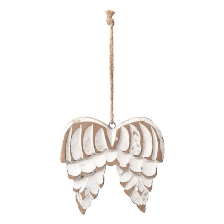Beauty Home Ξύλινο Φτερά Αγγέλου  Αντικέ 13 cm