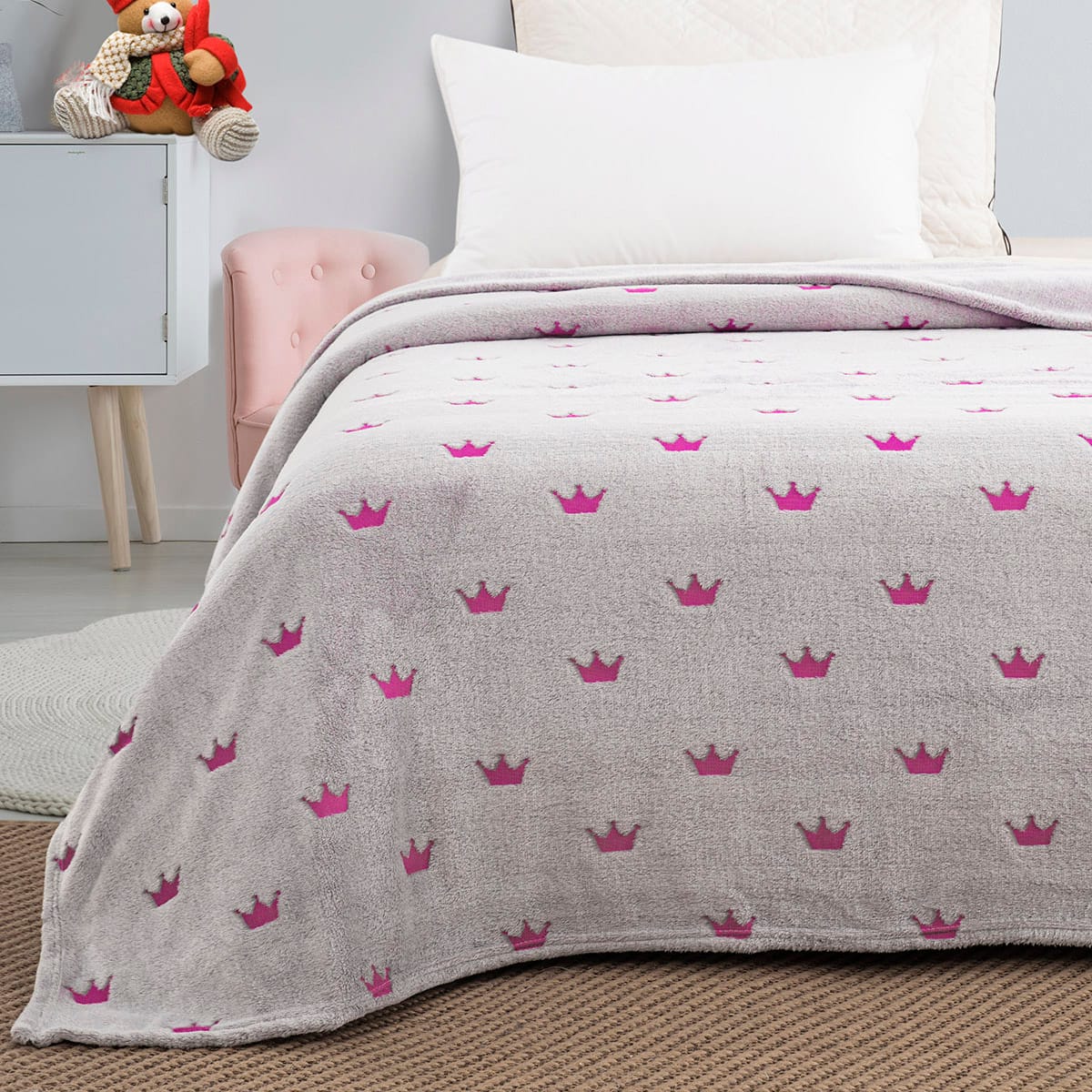 Beauty Home Κουβέρτα μονή φωσφορίζουσα Flash Art 6144 160x220 Γκρι - Image 2