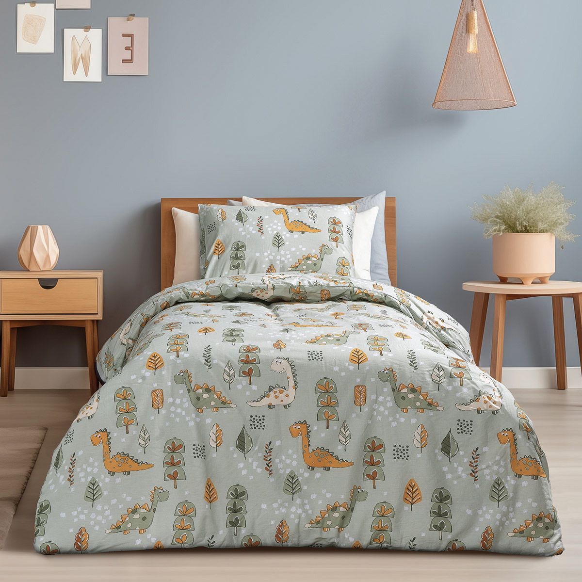 Beauty Home Σεντόνι μονό με μαξιλαροθήκη Dodo Art 6230 170x260 Λαδί