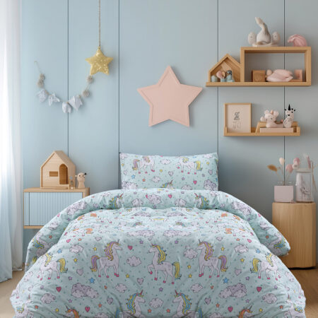 Beauty Home Σετ πάπλωμα μονό Candy Art 6327 160x230 Μέντα