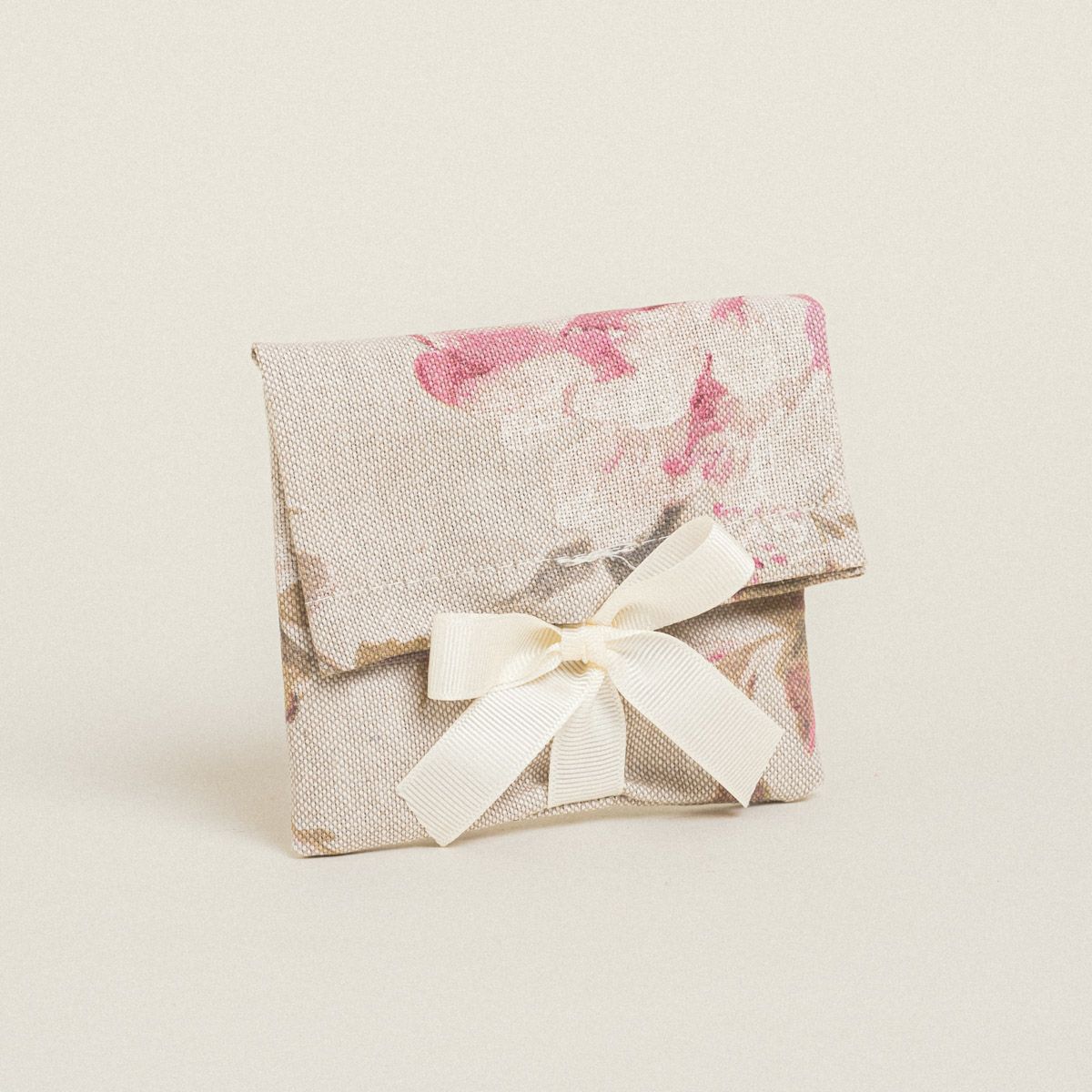 Beauty Home ΠΟΥΓΚΙ ΜΕ ΚΟΡΔΕΛΑ 12 x 17 cm ΚΛΑΣΙΚΟ ΦΛΟΡΑΛ ΜΠΕΖ - Image 2