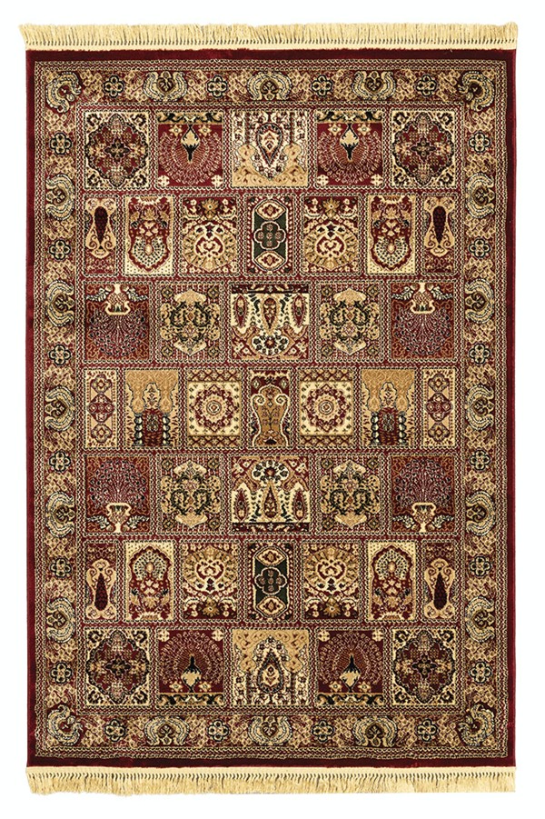 ΧΑΛΙ PERSIA 6283 BURGUNDY ΜΕ ΚΡΟΣΣΙ - 133X190 NewPlan