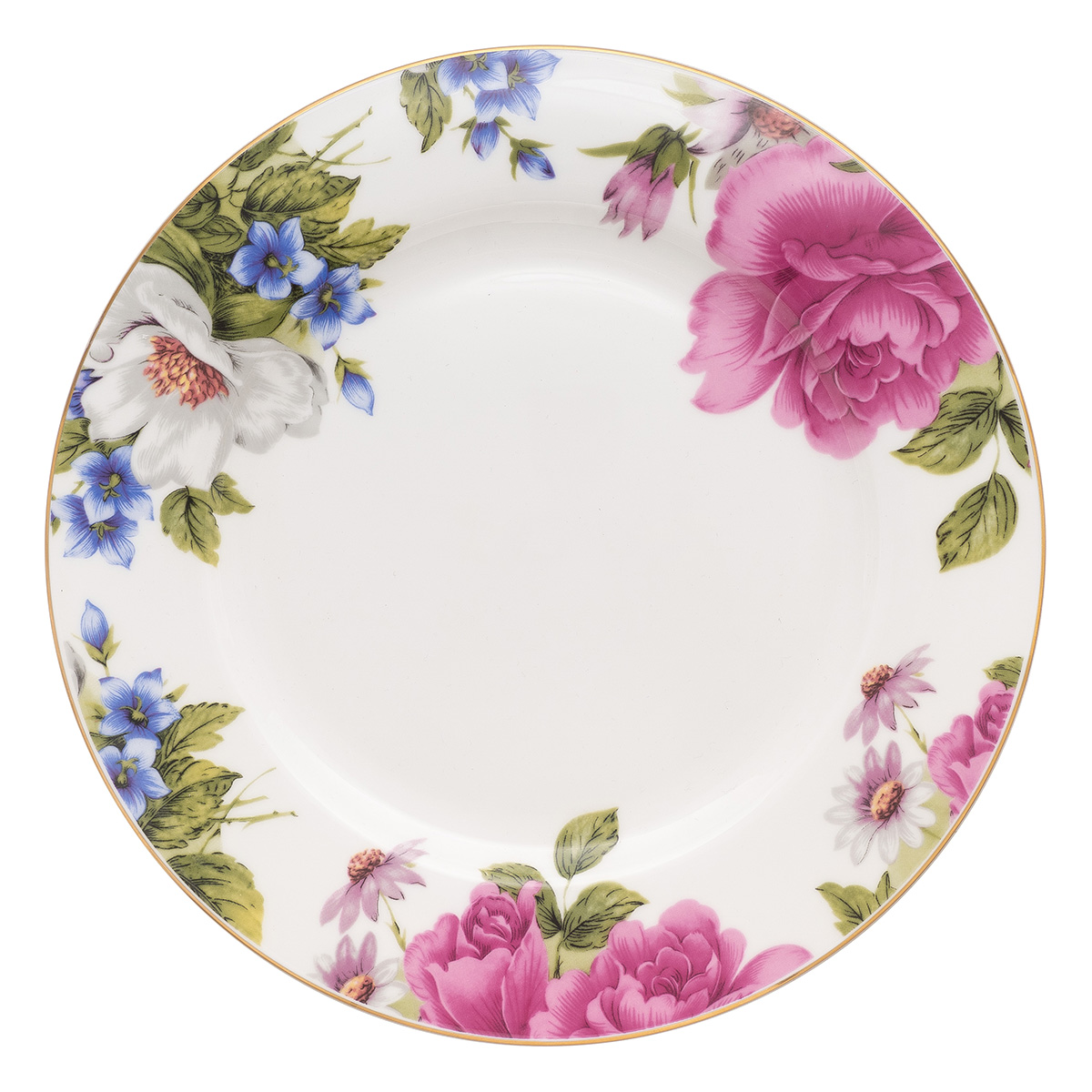 Beauty Home Πιάτο πορσελάνης με λουλούδια Eternal Art 7724-Φ27 - Image 2
