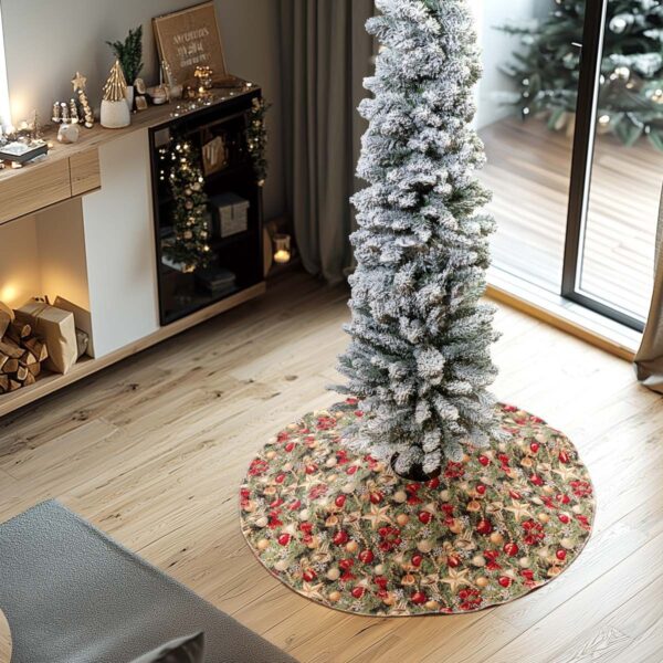 Beauty Home ΠΟΔΙΑ ΔΕΝΤΡΟΥ 90 CM ΣΤΟΦΑ HAPPY HOLIDAY