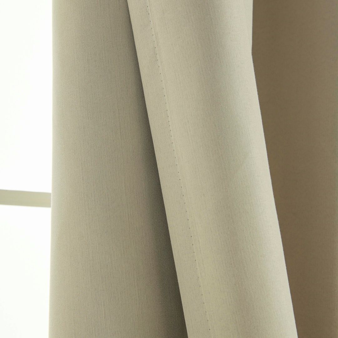 Beauty Home Κουρτίνα Full Blackout σκίασης με 8 κρίκους Soft Art 8391 Beige 140x270 Άμμου - Image 8
