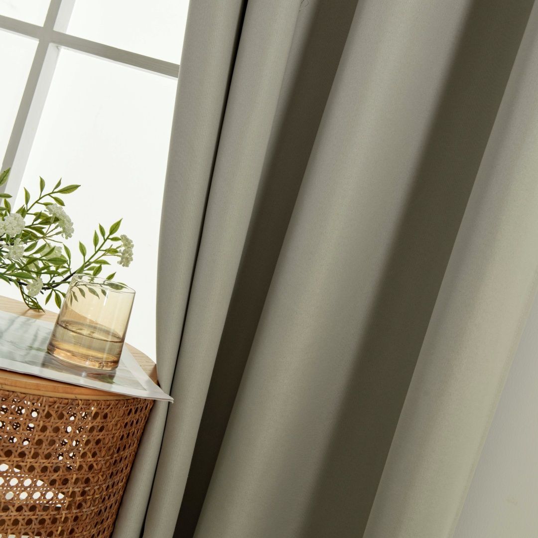 Beauty Home Κουρτίνα Full Blackout σκίασης με 8 κρίκους Soft Art 8391 Dark Beige-3 140x270 Σκούρο Μπεζ - Image 9