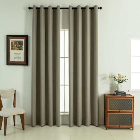 Beauty Home Κουρτίνα Full Blackout σκίασης με 8 κρίκους Soft Art 8391 Light Beige-C3 140x270 Μπεζ