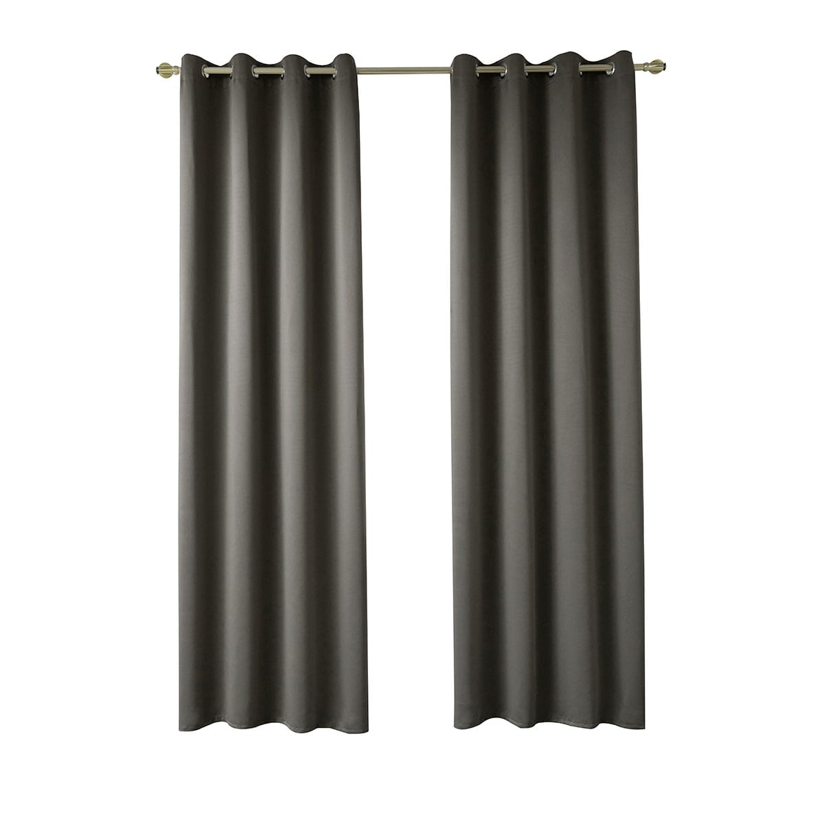 Beauty Home Κουρτίνα Blackout σκίασης με 8 κρίκους Ideal Art 8400 140x270 Καφέ - Image 10