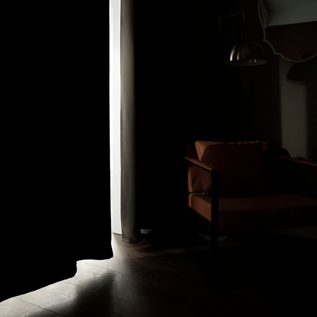 Beauty Home Κουρτίνα Blackout σκίασης με 8 κρίκους Ideal Art 8400 140x270 Καφέ - Image 4