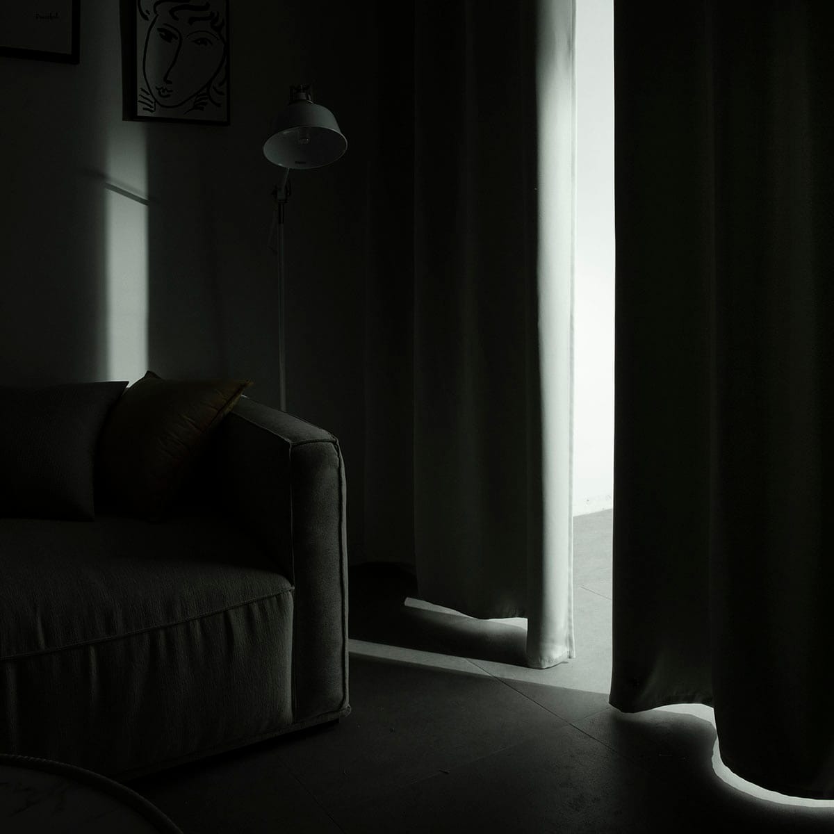 Beauty Home Κουρτίνα Blackout σκίασης με 8 κρίκους Ideal Art 8400 140x270 Σιέλ - Image 4