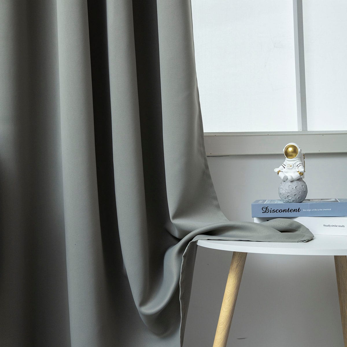 Beauty Home Κουρτίνα Blackout σκίασης με 8 κρίκους Art Ideal 8400 140x270 Ανθρακίτης - Image 3