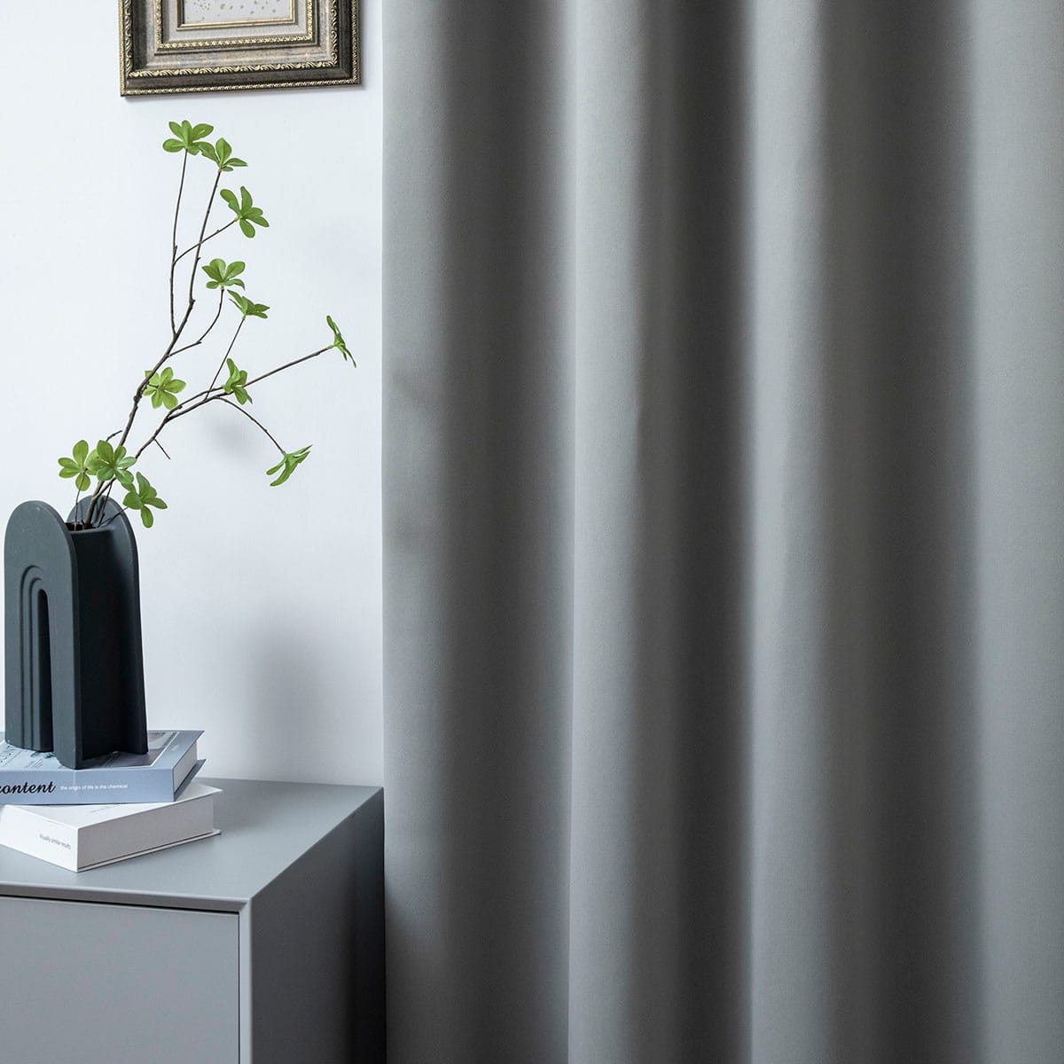 Beauty Home Κουρτίνα Blackout σκίασης με 8 κρίκους Art Ideal 8400 140x270 Ανθρακίτης - Image 6