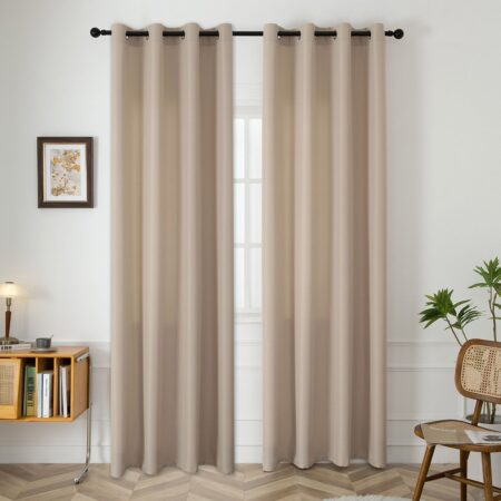 Beauty Home Ύφασμα κουρτίνας με το μέτρο μεσαίας σκίασης Effect Art 8443 Φ320 Άμμου