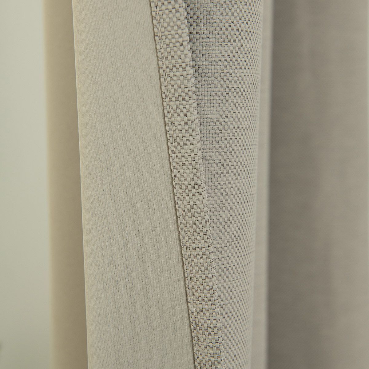 Beauty Home Κουρτίνα Blackout Jacquard σκίασης με 8 μεταλλικούς κρίκους Glare Art 8444 140x270 Άμμου - Image 8