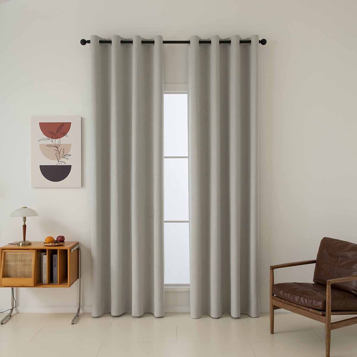 Beauty Home Ύφασμα κουρτίνας με το μέτρο Full Blackout σκίασης Total Art 8446 Φ280 Εκρού