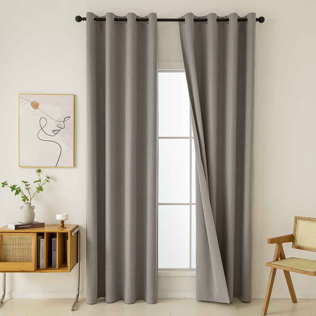 Beauty Home Ύφασμα κουρτίνας με το μέτρο Full Blackout σκίασης Total Art 8446 Φ280 Αμέθυστος - Image 8