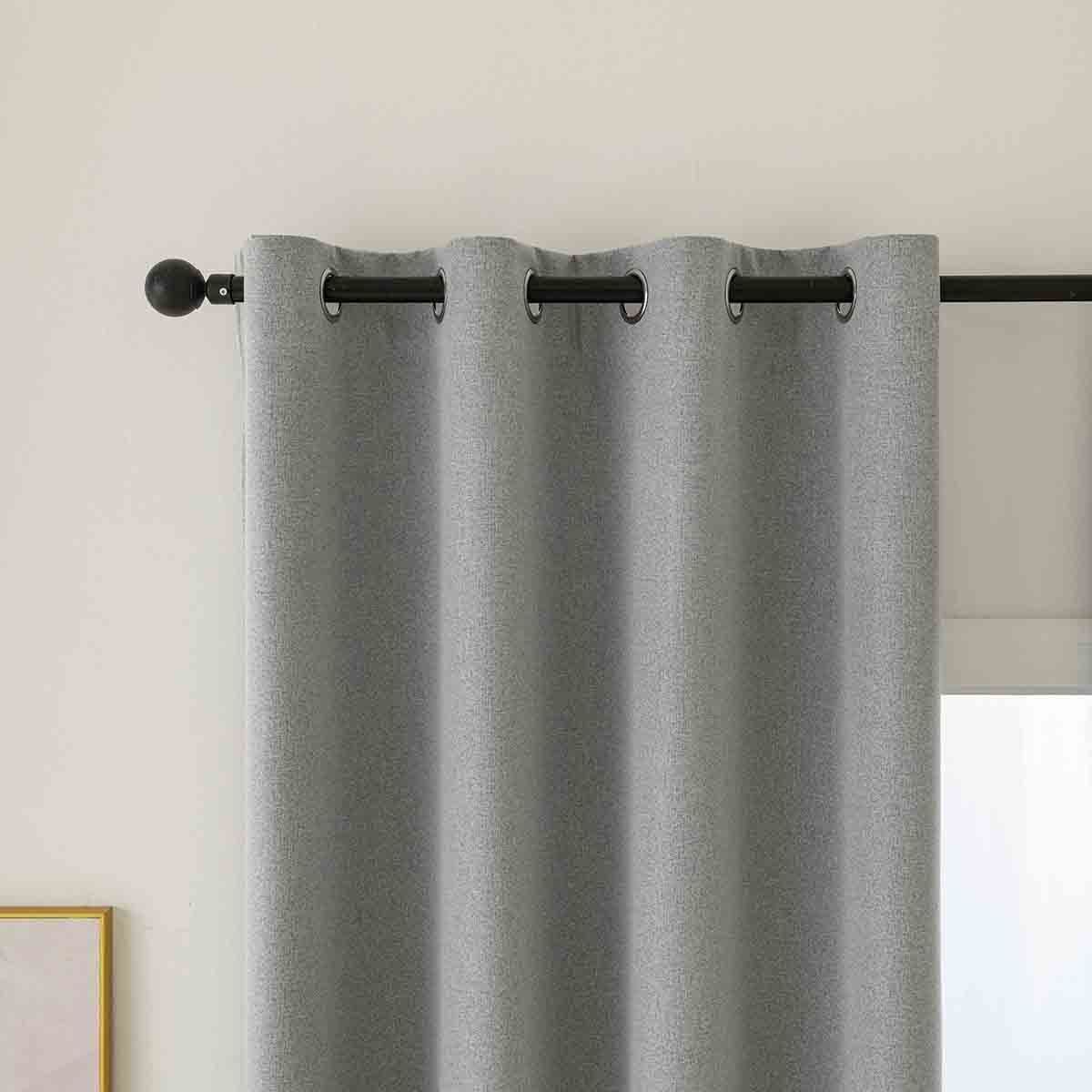 Beauty Home Ύφασμα κουρτίνας με το μέτρο Full Blackout σκίασης Total Art 8446 Φ280 Γκρι - Image 6