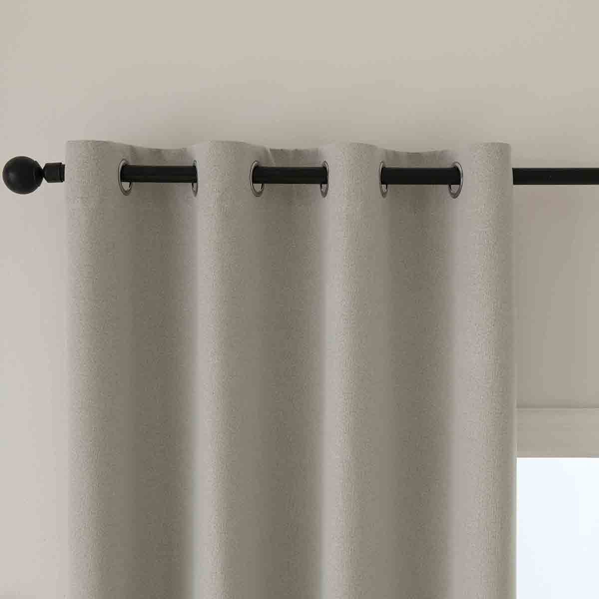 Beauty Home Ύφασμα κουρτίνας με το μέτρο Full Blackout σκίασης Total Art 8446 Φ280 Εκρού - Image 3