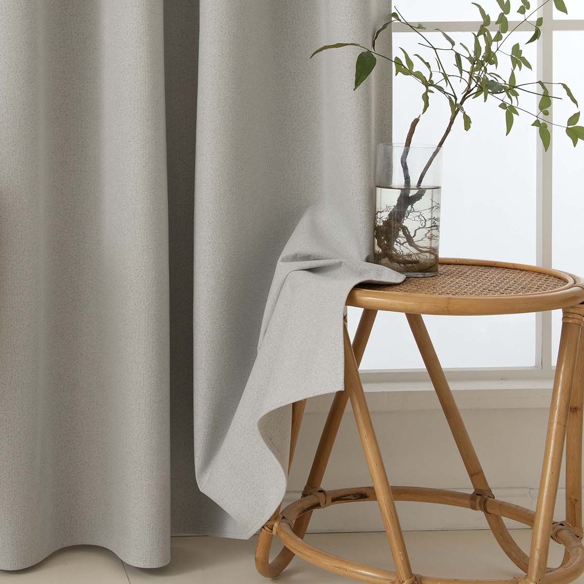 Beauty Home Ύφασμα κουρτίνας με το μέτρο Full Blackout σκίασης Total Art 8446 Φ280 Εκρού - Image 8