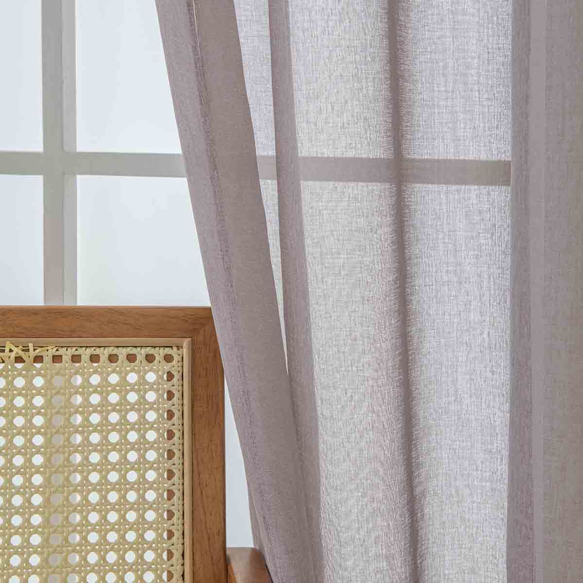 Beauty Home Ύφασμα κουρτίνας με το μέτρο γάζα Sharp Art 8448 Φ300 Αμέθυστος - Image 4