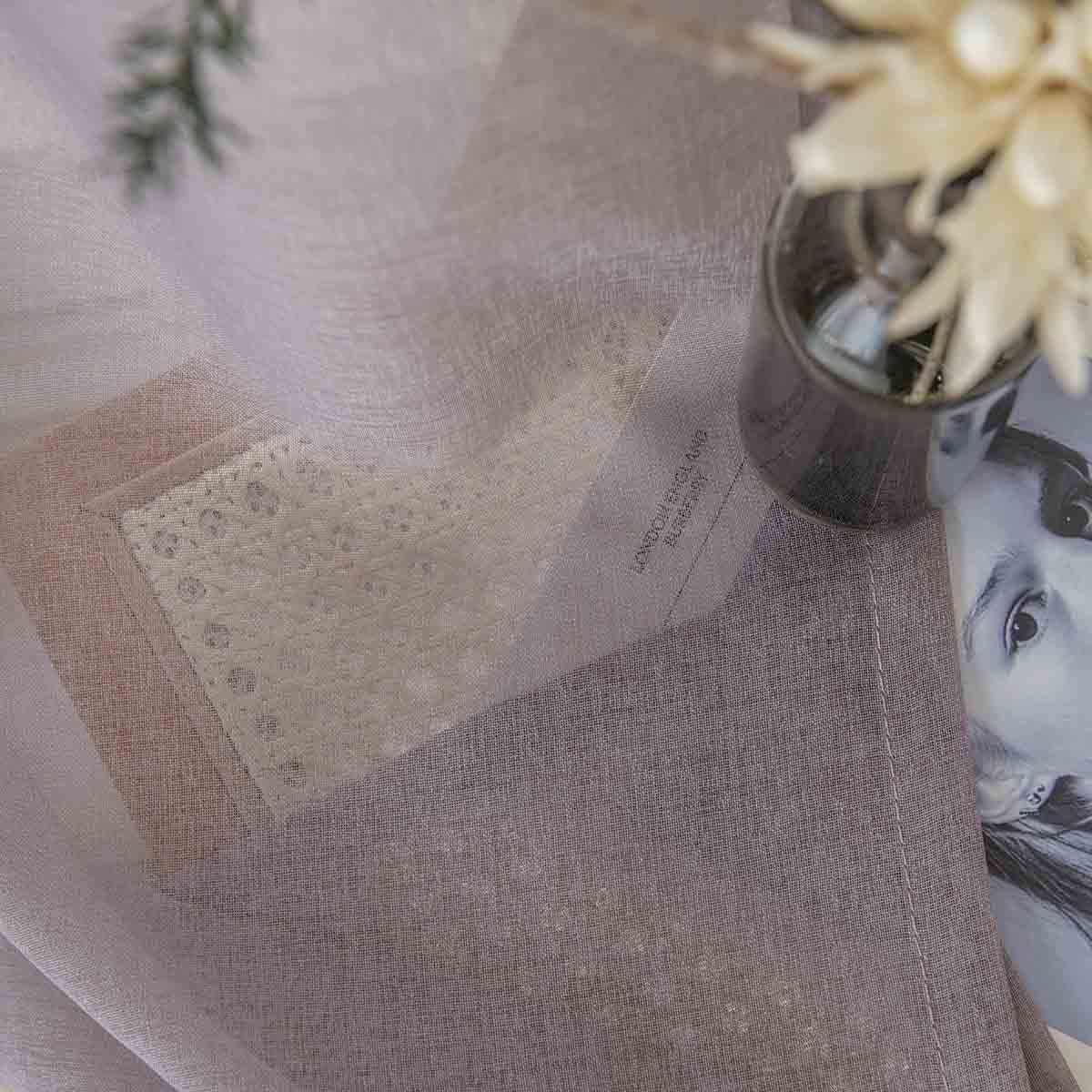 Beauty Home Ύφασμα κουρτίνας με το μέτρο γάζα Sharp Art 8448 Φ300 Αμέθυστος - Image 6