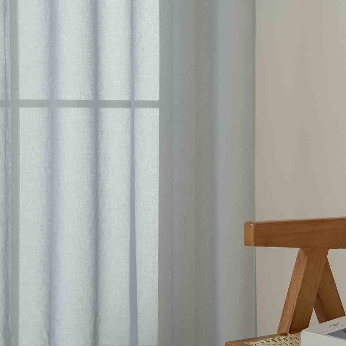 Beauty Home Ύφασμα κουρτίνας με το μέτρο γάζα Sharp Art 8448 Φ300 Γκρι - Image 3