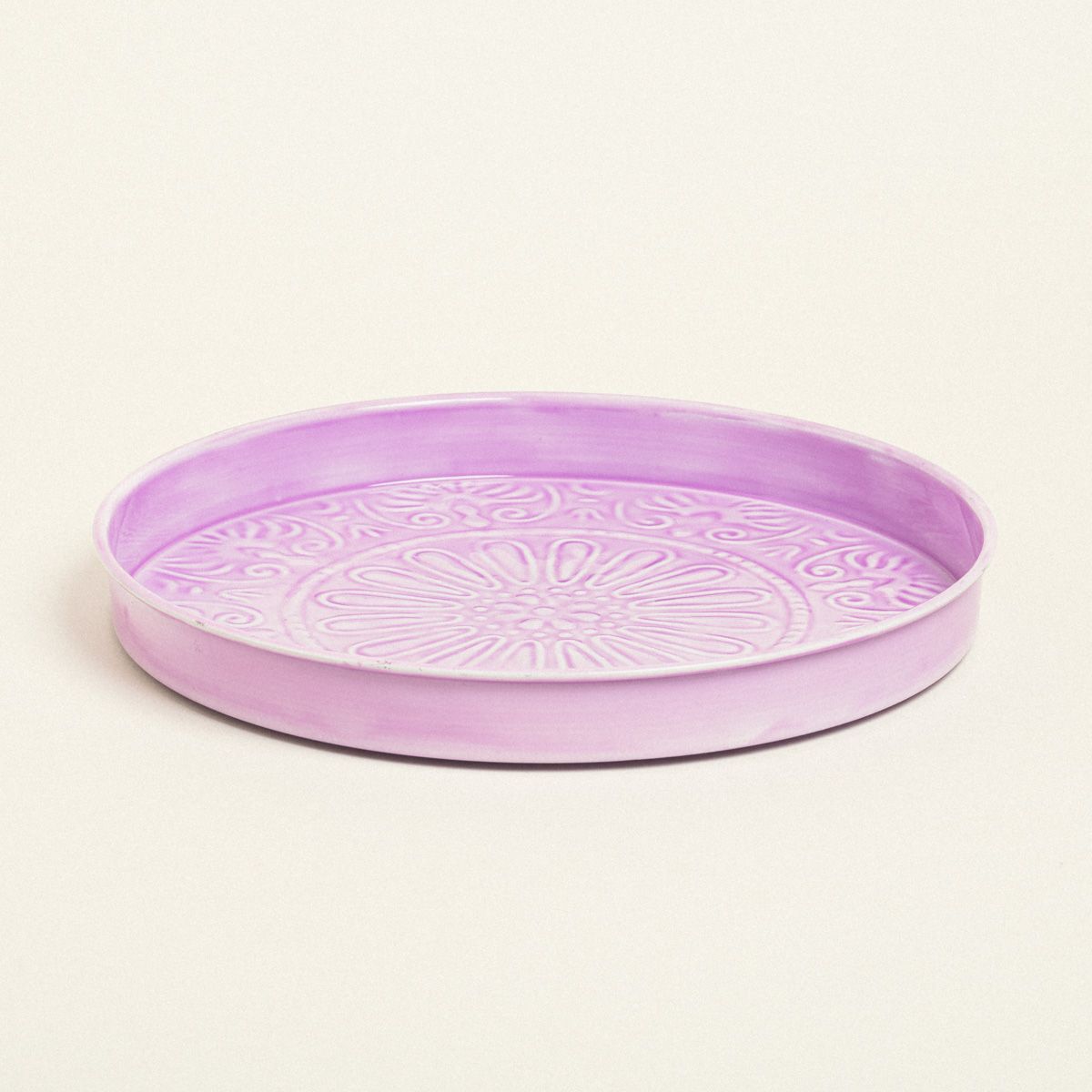 Beauty Home ΔΙΣΚΟΣ ΜΕΤΑΛΛΙΚΟΣ ΑΝΑΓΛΥΦΟΣ ΛΙΛΑ 32 CM - Image 2