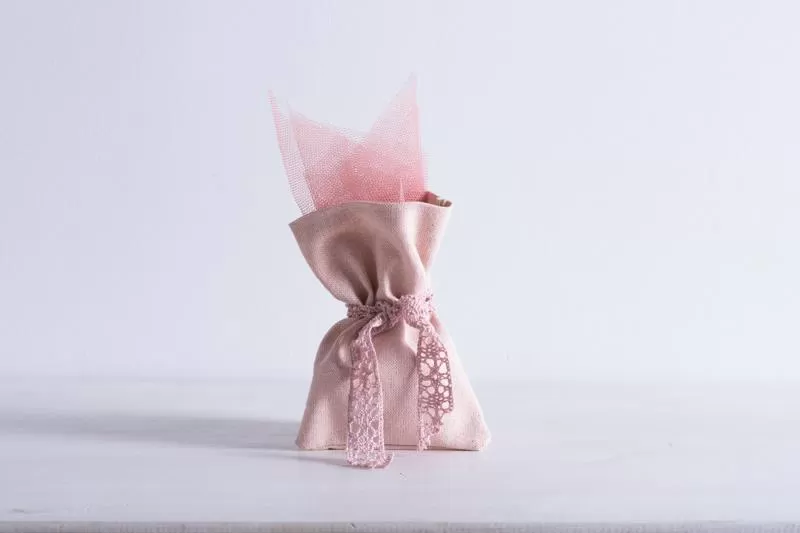 Beauty Home ΠΟΥΓΚΙ ΡΟΖ ΜΕ ΧΡΥΣΟ LUREX 12 x 17 cm - Image 2