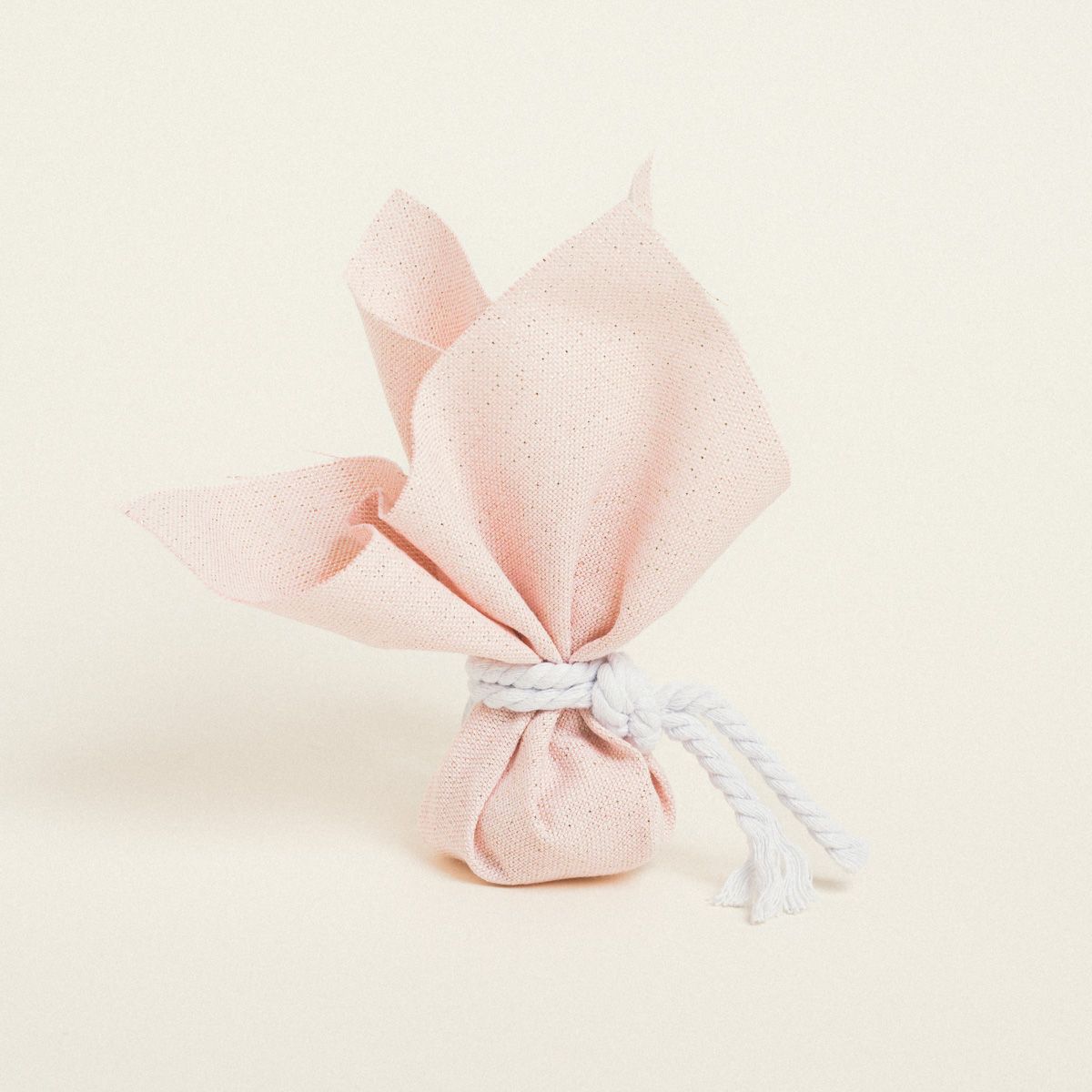 Beauty Home ΜΑΝΤΗΛΙ 27 x 27 cm ΡΟΖ ΜΕ ΧΡΥΣΟ LUREX - Image 2