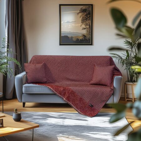 Beauty Home Ριχτάρια σετ 3τμχ Art 8639 (170x170+170x240+170x290) Κόκκινο