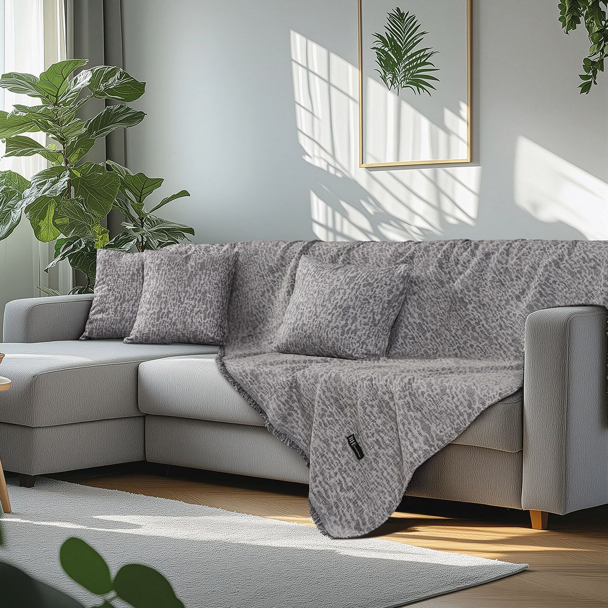 Beauty Home Ριχτάρι Διθέσιο Art 8642 170x240 Γκρι