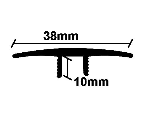 ΠΡΟΦΙΛ LAMINATE ΙΣΟΠΕΔΟ ΑΣΗΜΙ 38Χ2750mm NewPlan