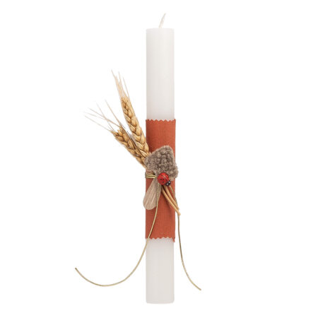 Beauty Home ΛΑΜΠΑΔΑ ΛΕΥΚΗ 25cm ΜΑΝΙΤΑΡΙ ΤΕΡΑΚΟΤΑ