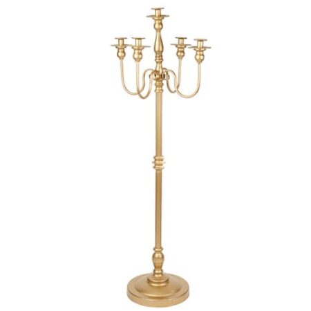Beauty Home Κηροπήγιο μεταλλικό Prestige – Χρυσό 45 x 1,22 m